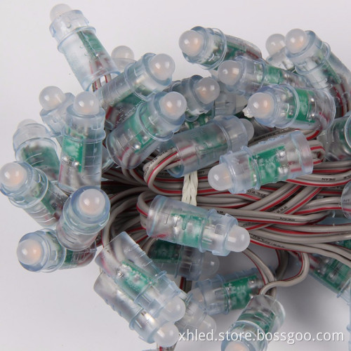WHITE 12mm DC12V 0.12W Pixel Lighting Waterproof Outdoor IP67